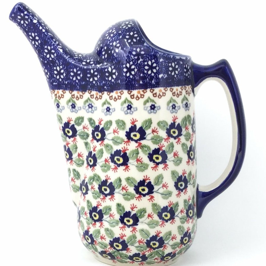 Home Decor * | Janelle Imports Watering Pitcher 2 Qt In Forget-Me-Not