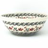 Bowls * | Janelle Imports Round Bowl 64 Oz In Red & Black