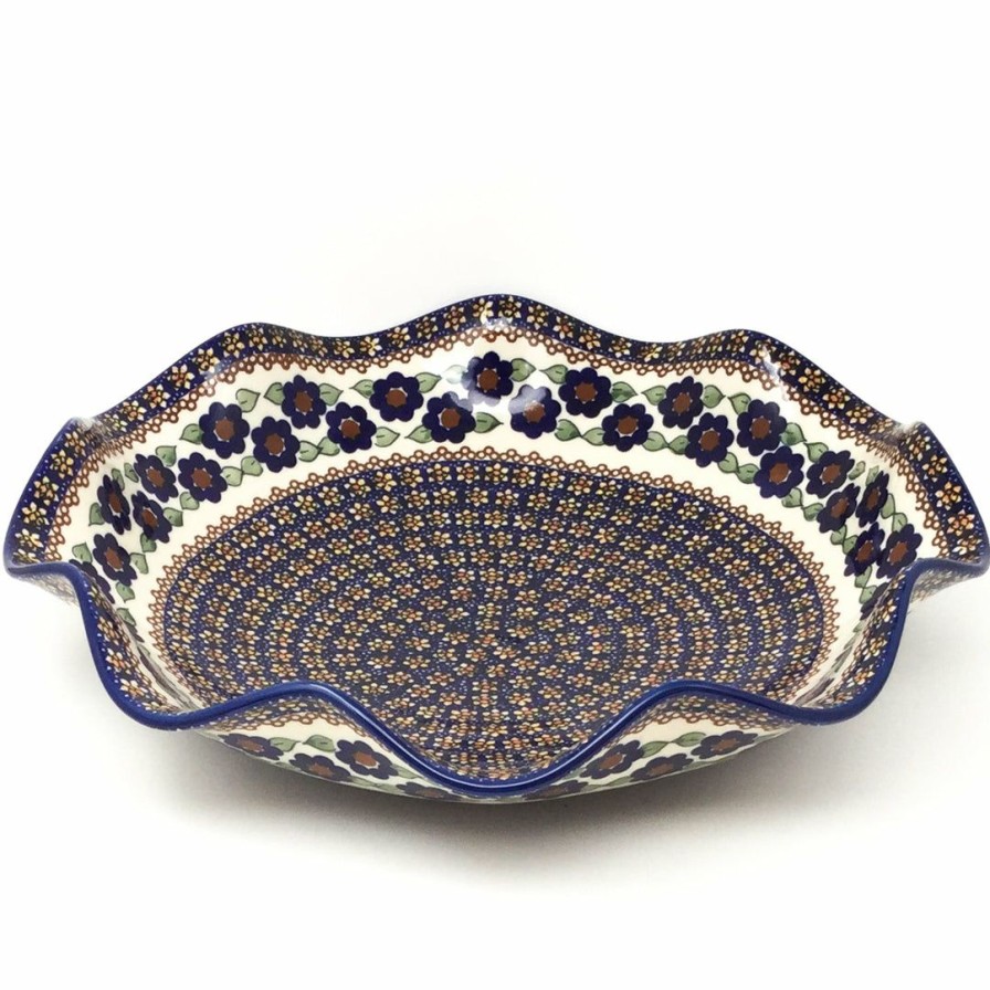 Bowls * | Janelle Imports Fluted Pasta Bowl In Petunia