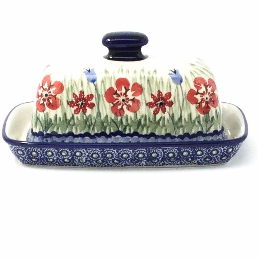 Table Accessories * | Janelle Imports Butter Dish In Spring Meadow