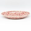 Platters, Servers, And Trays * | Janelle Imports Sm Modern Oval Server In Antique Red