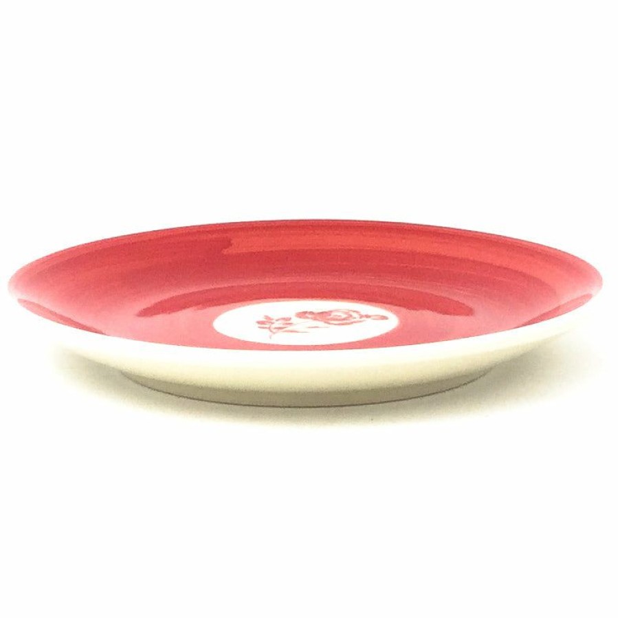 Plates * | Janelle Imports Bread & Butter Plate In Red Rose