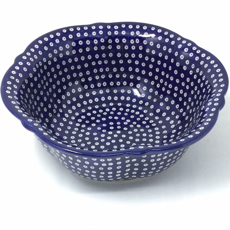 Bowls * | Janelle Imports Sm Retro Bowl In Blue Elegance