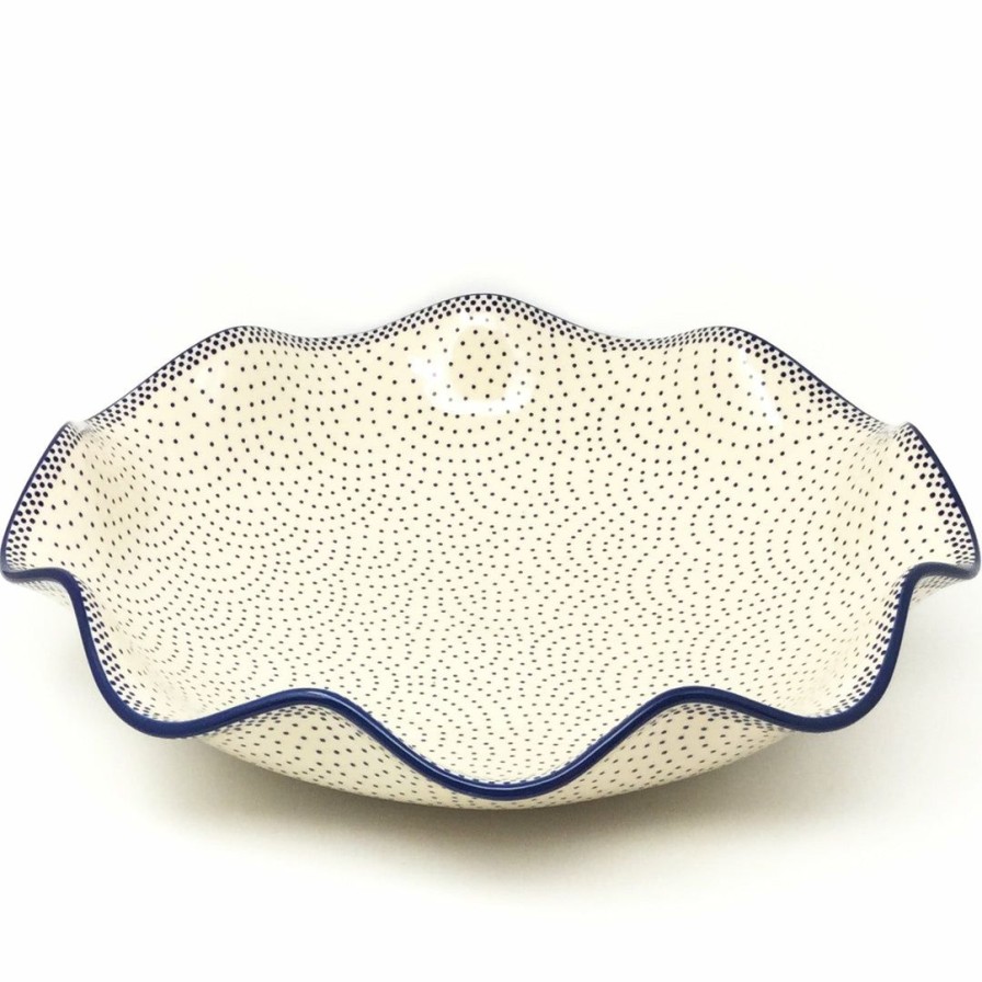 Bowls * | Janelle Imports Fluted Pasta Bowl In Simple Elegance