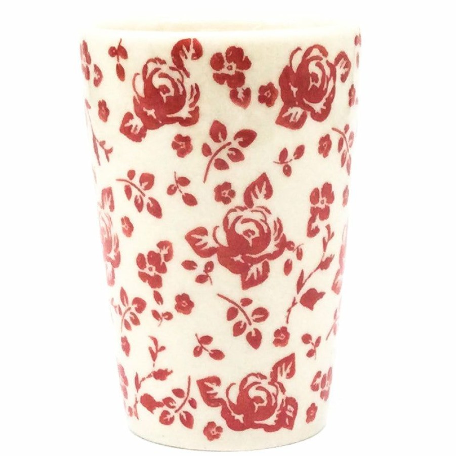 Home Decor * | Janelle Imports Toothbrush Holder/Cup In Antique Red