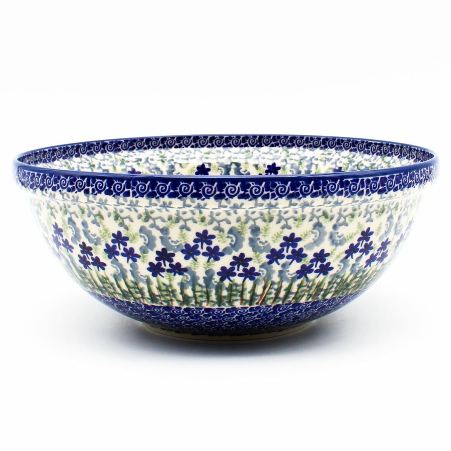 Bowls * | Janelle Imports Round Bowl 64 Oz In Alpine Blue