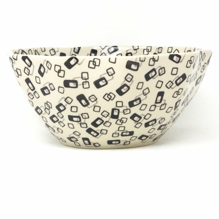 Bowls * | Janelle Imports Sm New Kitchen Bowl In Modern Gray & Black