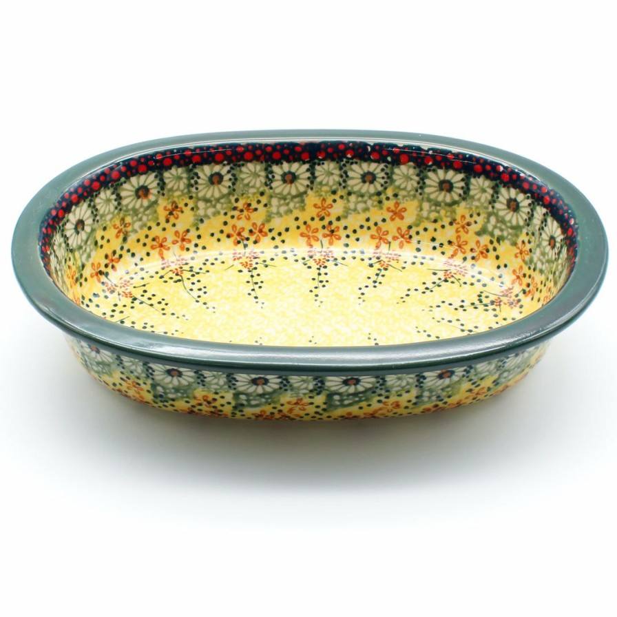 Bakeware * | Janelle Imports Sm Oval Baker In Cottage Decor