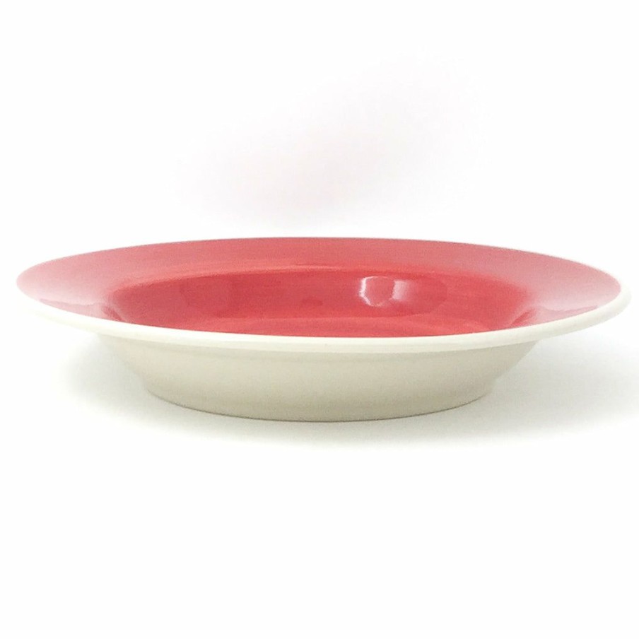 Plates * | Janelle Imports Soup Plate In Red Rose