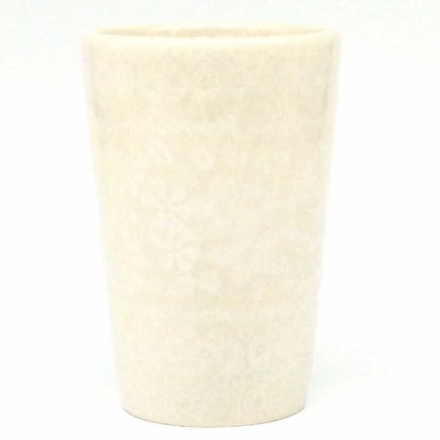 Home Decor * | Janelle Imports Toothbrush Holder/Cup In White On White