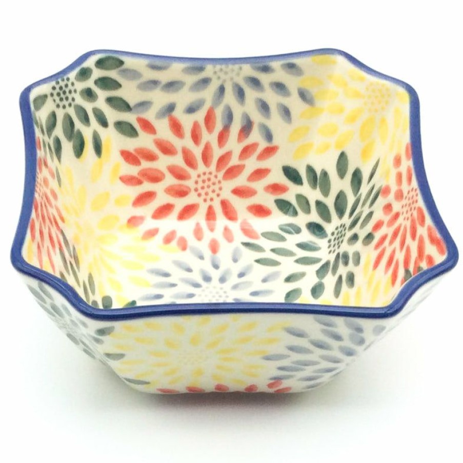 Bowls * | Janelle Imports Square Soup Bowl 16 Oz In Pastel Burst