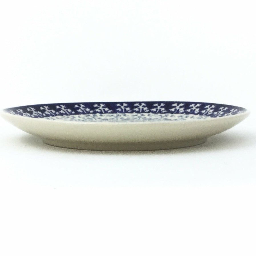 Plates * | Janelle Imports Luncheon Plate In Light & Dark Snowflake