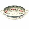 Bakeware * | Janelle Imports Round Baker W/Handles In Dill Flowers