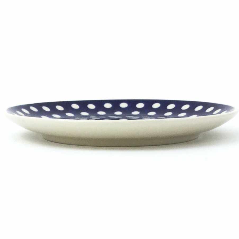 Plates * | Janelle Imports Luncheon Plate In White Polka-Dot