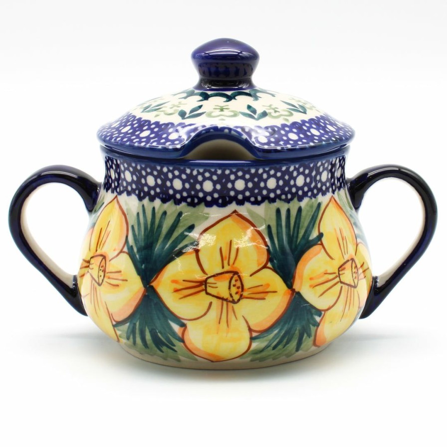 Table Accessories * | Janelle Imports Family Style Sugar Bowl 14 Oz In Daffodils