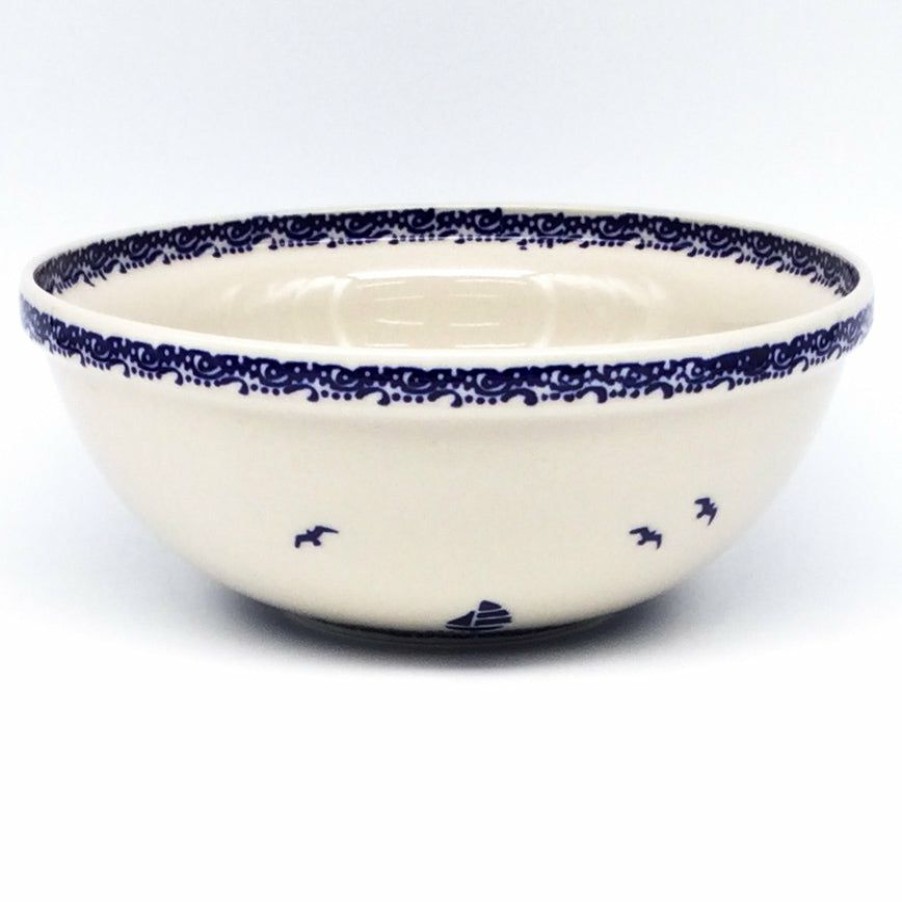 Bowls * | Janelle Imports Round Bowl 64 Oz In Sailboat