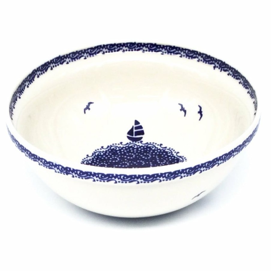 Bowls * | Janelle Imports Round Bowl 64 Oz In Sailboat