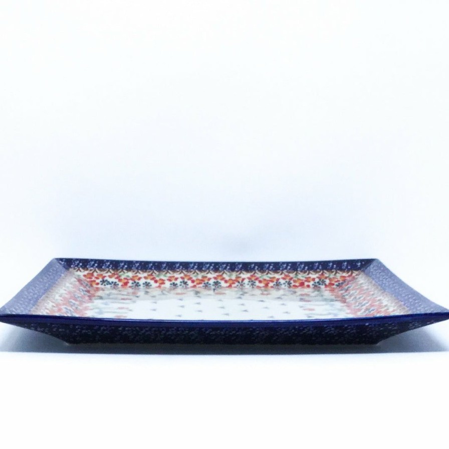 Platters, Servers, And Trays * | Janelle Imports Square Platter In Simply Beautiful