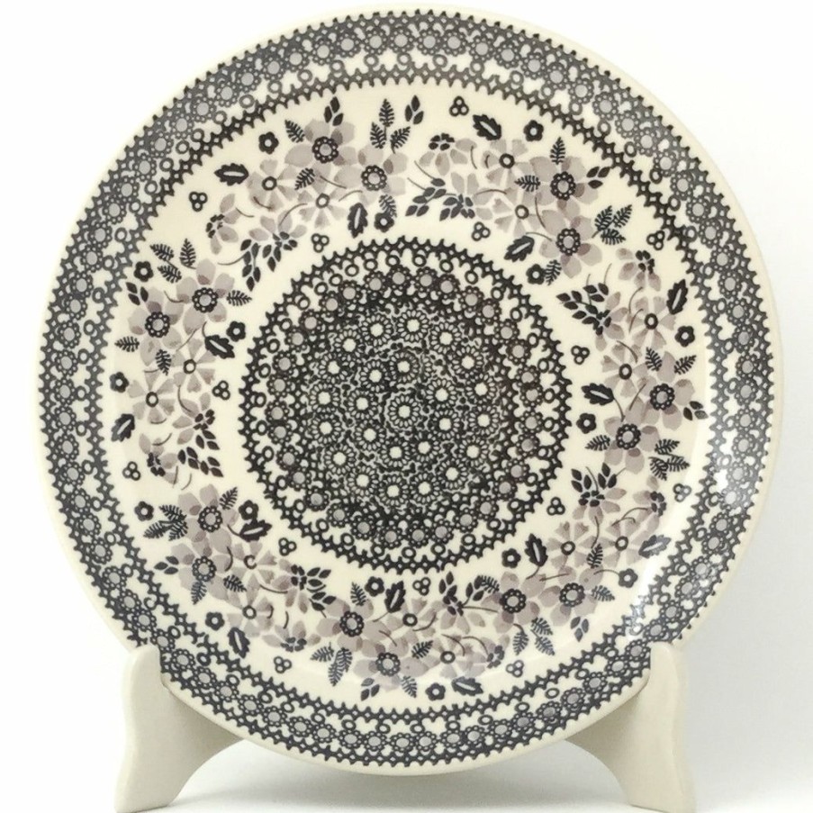 Plates * | Janelle Imports Dinner Plate 10 In Gray & Black