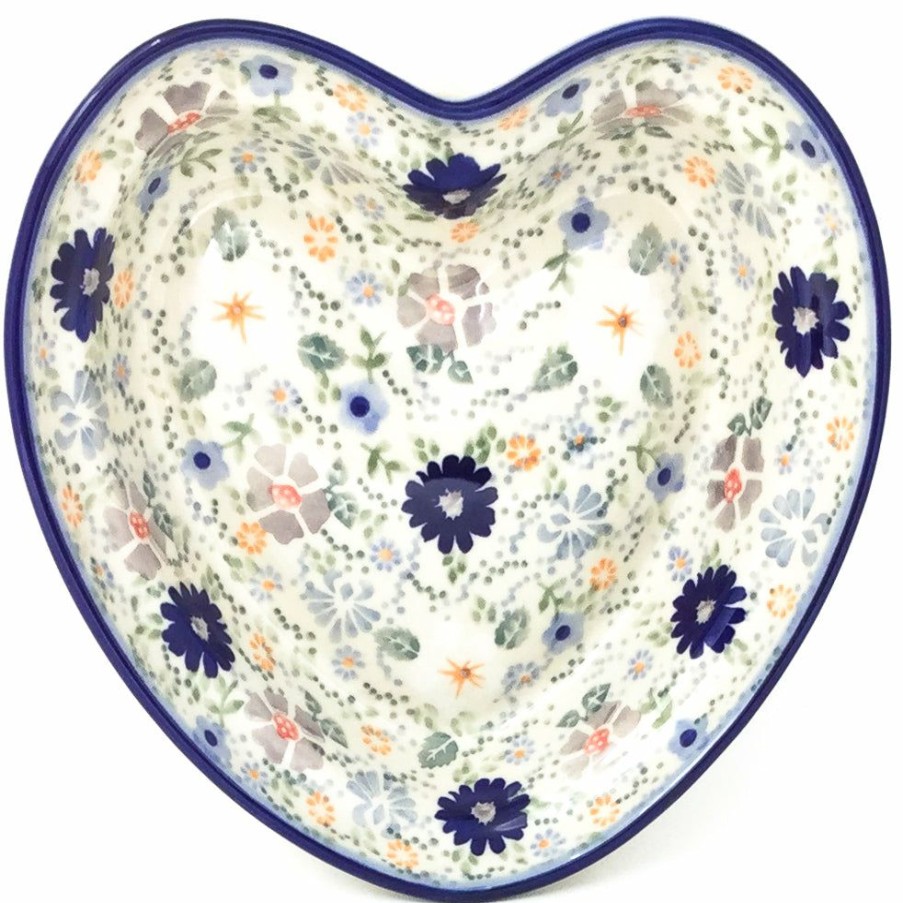 Home Decor * | Janelle Imports Lg Hanging Heart Dish In Morning Breeze