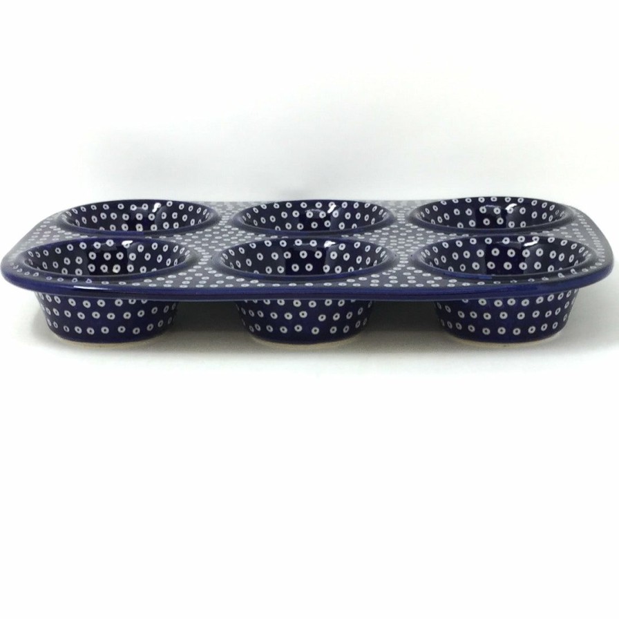 Bakeware * | Janelle Imports Muffin Baker In Blue Elegance