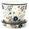 Home Decor * | Janelle Imports Sm Flower Pot W/Plate In Morning Breeze