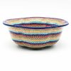 Bowls * | Janelle Imports Sm Retro Bowl In Multi-Colored Flowers