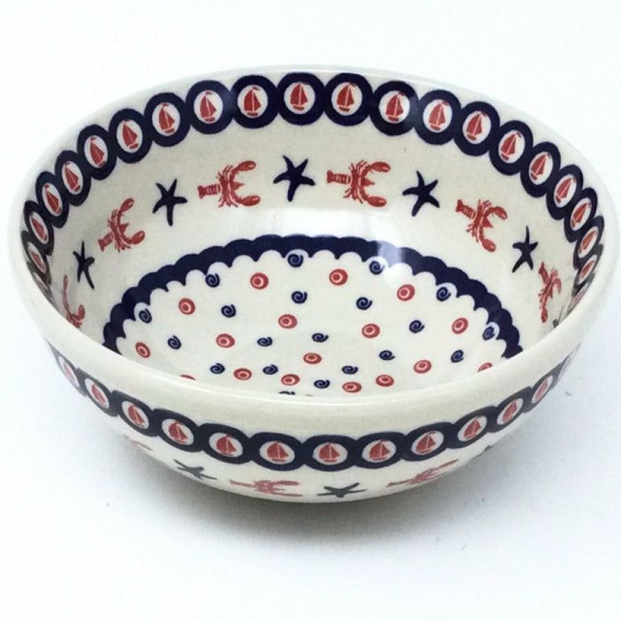 Bowls * | Janelle Imports Round Bowl 32 Oz In Red Lobster