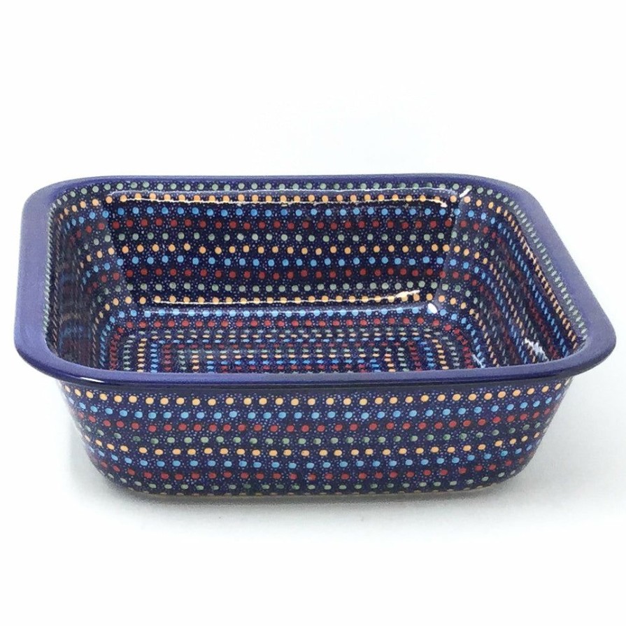 Bakeware * | Janelle Imports Deep Square Baker In Multi-Colored Dots