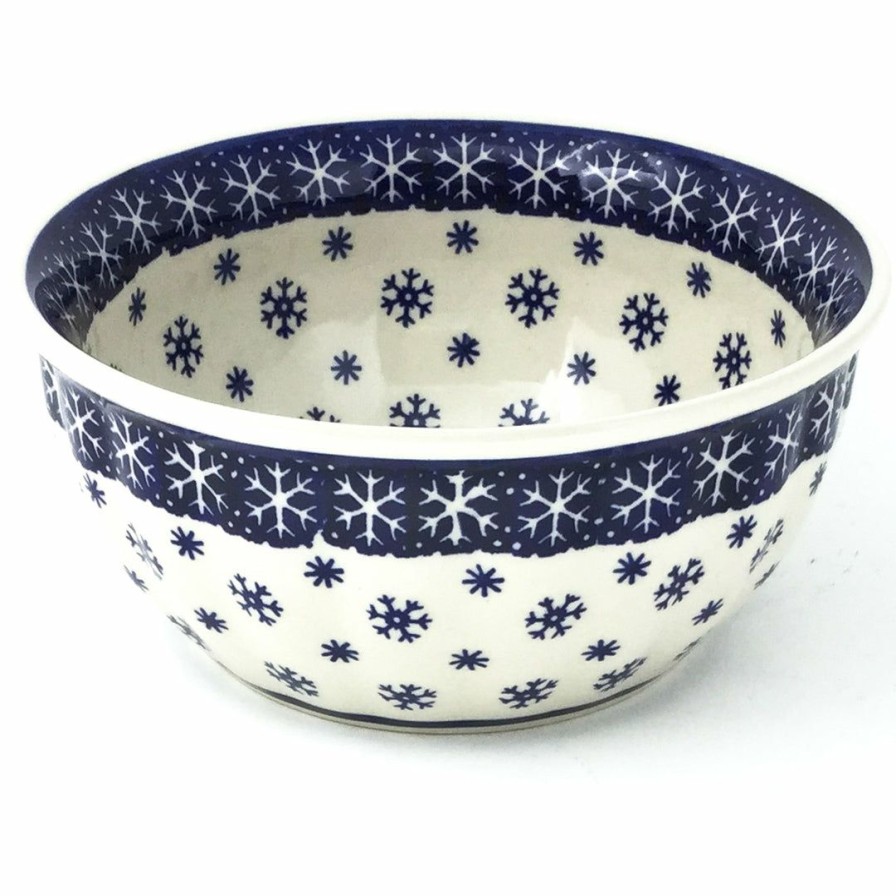 Bowls * | Janelle Imports Scalloped Bowl 48 Oz In Snowflake