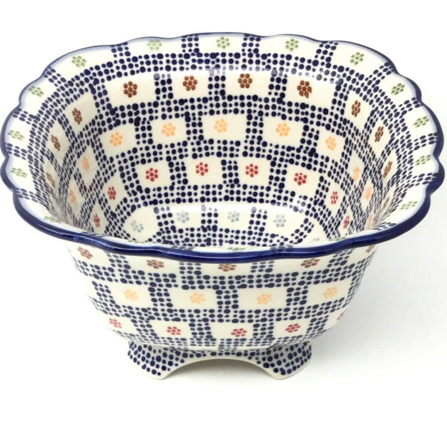 Kitchen Accessories * | Janelle Imports Lg Strainer 64 Oz In Modern Checkers