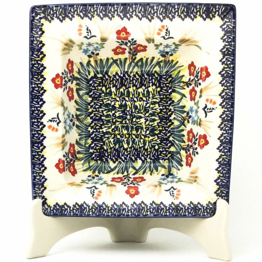 Plates * | Janelle Imports Square Soup Plate In Autumn Bouquet