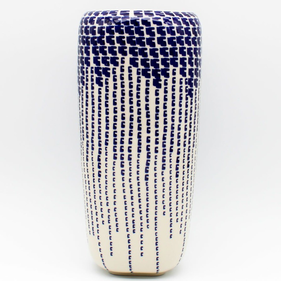 Home Decor * | Janelle Imports Md Modern Vase In Blue Rain