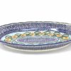 Platters, Servers, And Trays * | Janelle Imports Oval Basia Platter In Sunflowers