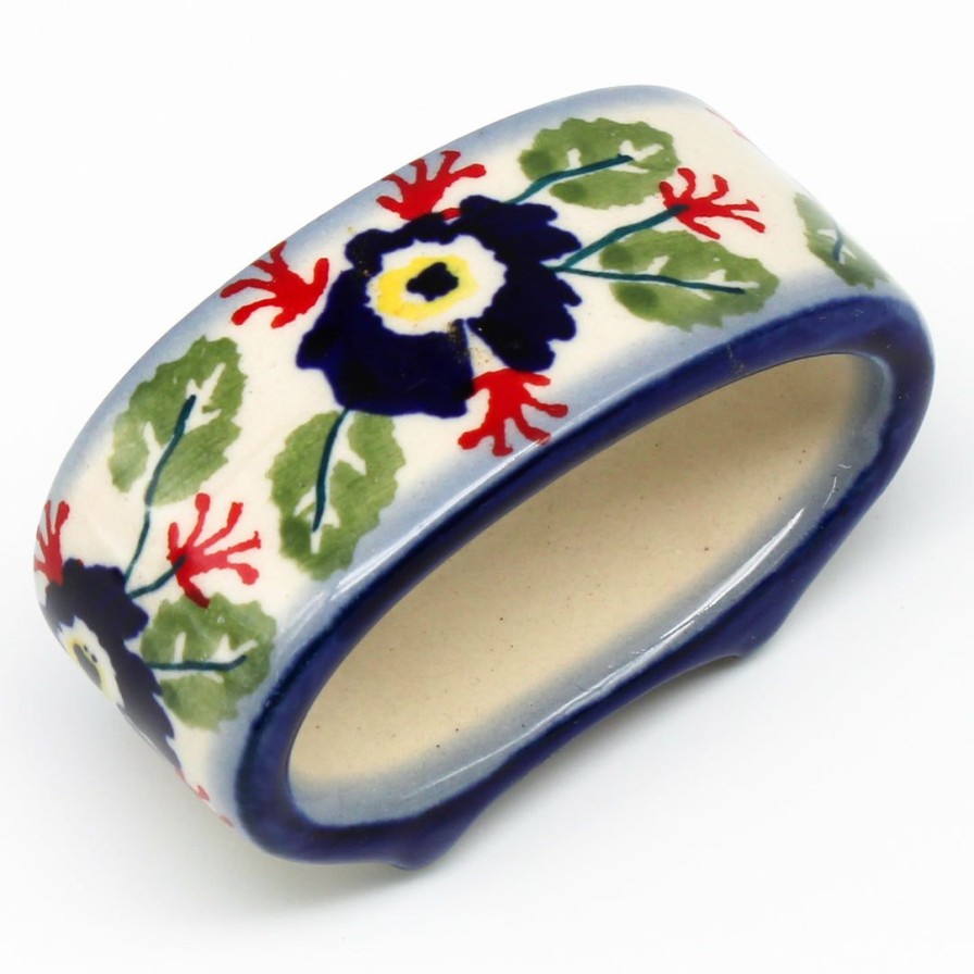 Table Accessories * | Janelle Imports Napkin Ring In Forget-Me-Not