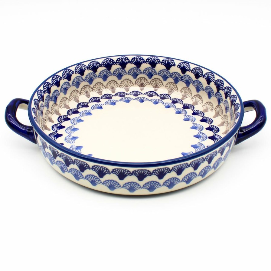 Bakeware * | Janelle Imports Round Baker W/Handles In Seashells