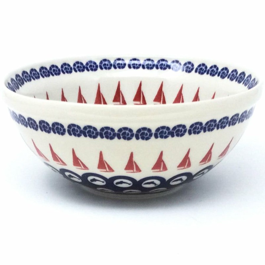 Bowls * | Janelle Imports Round Bowl 32 Oz In Red Sail