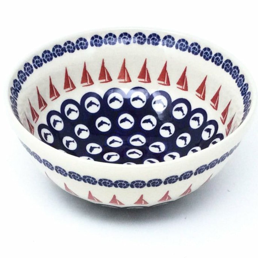 Bowls * | Janelle Imports Round Bowl 32 Oz In Red Sail