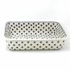 Bakeware * | Janelle Imports Deep Rect. Baker In Blue Polka-Dot