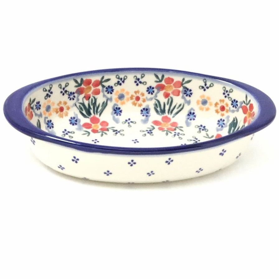 Bakeware * | Janelle Imports Au Gratin Baker In Delicate Flowers