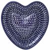 Home Decor * | Janelle Imports Lg Hanging Heart Dish In Blue Elegance