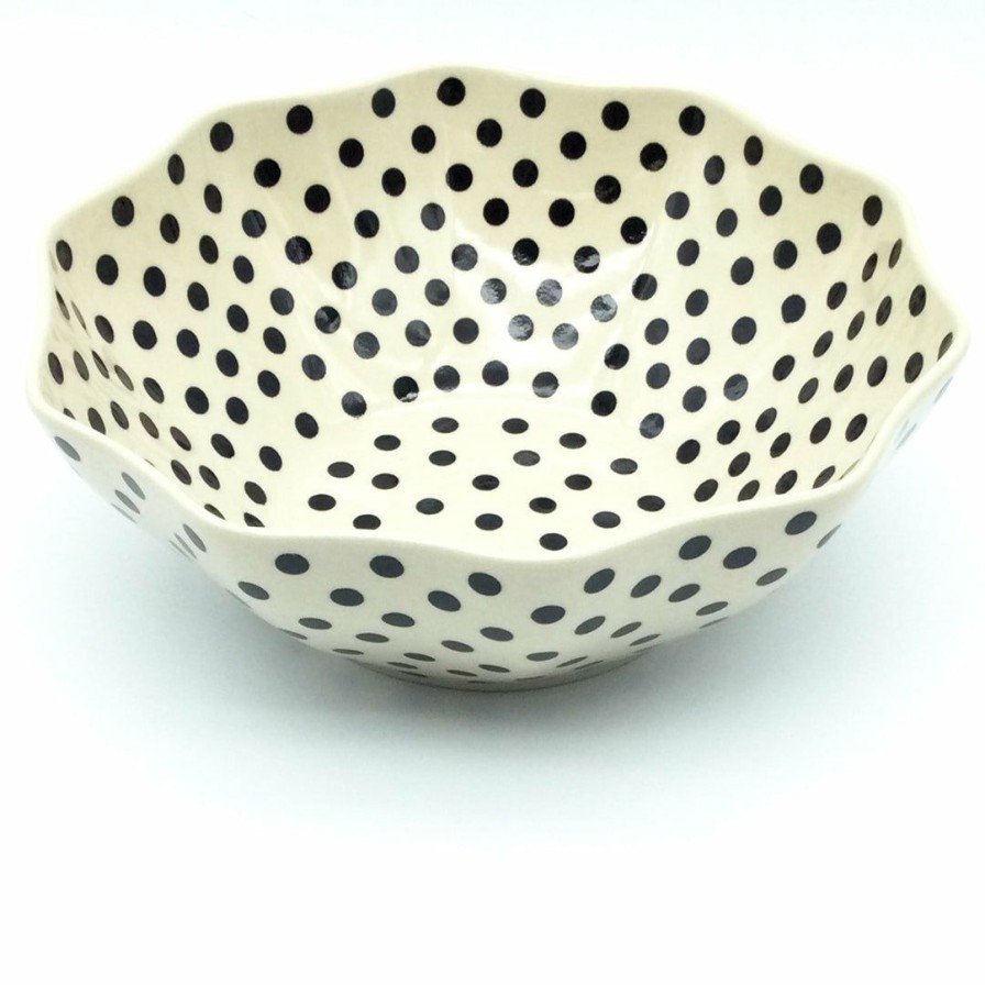 Bowls * | Janelle Imports Md New Kitchen Bowl In Black Polka-Dot