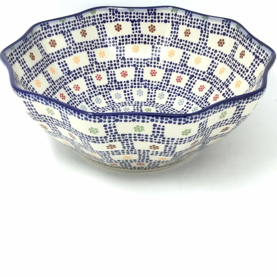 Bowls * | Janelle Imports Md New Kitchen Bowl In Modern Checkers