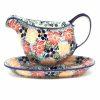 Table Accessories * | Janelle Imports Gravy Boat W/Tray 1 Qt In Just Glorious