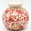 Home Decor * | Janelle Imports Round Vase In Antique Red