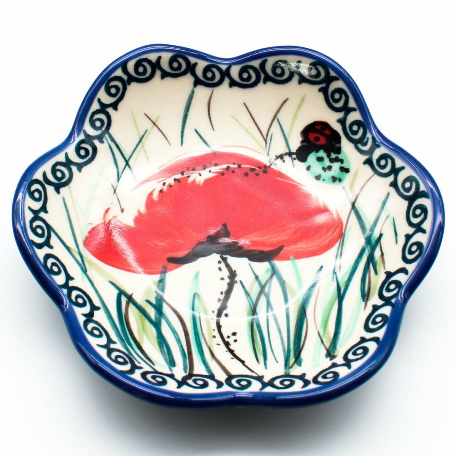 Home Decor * | Janelle Imports Flower Plate In Polish Poppy