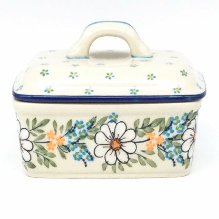 Table Accessories * | Janelle Imports Butter Box In Spectacular Daisy