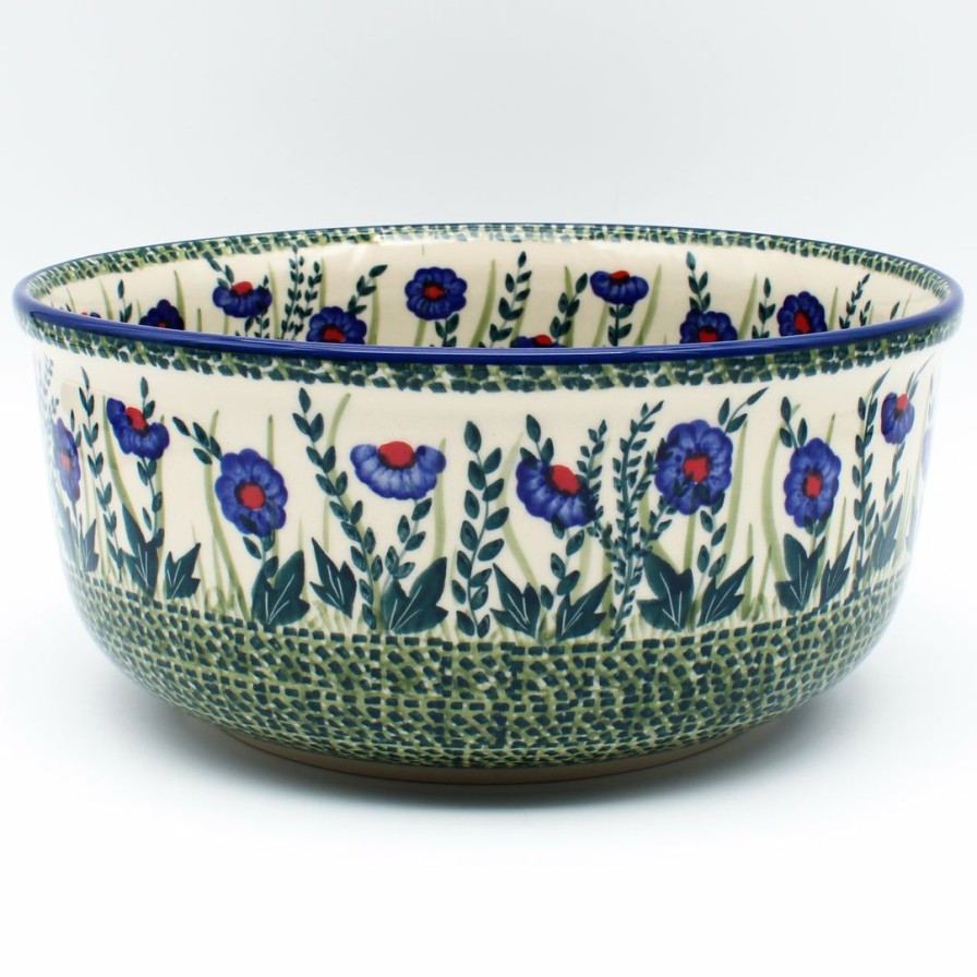 Bowls * | Janelle Imports Family Deep Bowl In Gill'S Blue