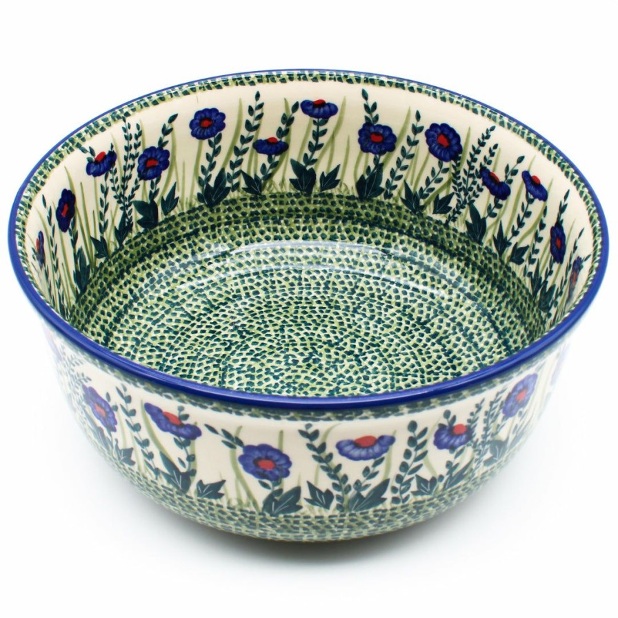 Bowls * | Janelle Imports Family Deep Bowl In Gill'S Blue