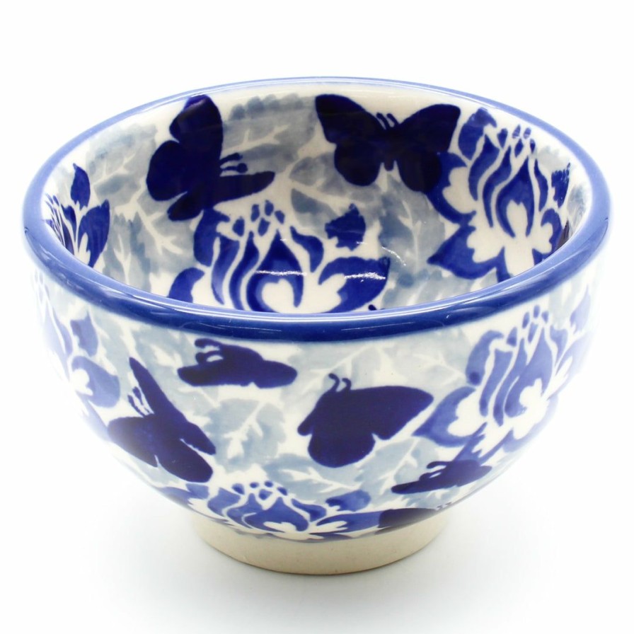 Bowls * | Janelle Imports Deep Soy Bowl In Blue Butterfly